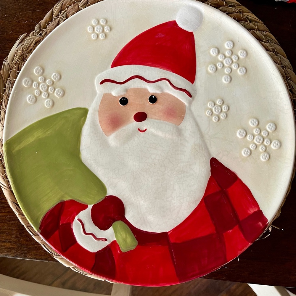 Hallmark Santa Serving Plate